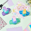 3Pcs 3 Styles Mini Plastic Craft Punch for Scrapbooking & Paper Crafts DIY-GO0001-95-4