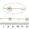 Handmade 304 Stainless Steel Beaded Chains CHS-L031-08G-02-3
