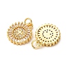Brass Micro Pave Cubic Zirconia Pendants KK-A265-08G-2