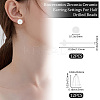 6 Pairs Hypoallergenic Bioceramics Zirconia Ceramic Earring Settings FIND-BBC0003-67-2