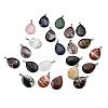Natural & Synthetic Mixed Gemstone Pendants G-F820-14P-2