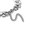 Non-Tarnish 304 Stainless Steel Hexagon Link Chain Bracelets BJEW-Q343-12P-3