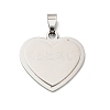 304 Stainless Steel Stamping Blank Tag Pendants STAS-H481-03A-P-1