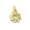 Brass Micro Pave Cubic Zirconia Charms LS-KK-M283-23F-01-1