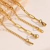 Stainless Steel Paperclip Chains Necklaces for Women LS-PW-WG32A9D-01-5