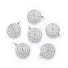 Tarnish Resistant 304 Stainless Steel Pendant Rhinestone Settings STAS-N097-257P-2