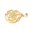 Brass Acrylic Pendants KK-D357-15G-2