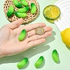 10Pcs Opaque Resin Vegetable Pendants RESI-YW0005-65-5