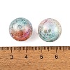 UV Plating Rainbow Iridescent Two Tone Acrylic Beads PACR-C009-04G-3
