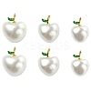 6Pcs 3 Styles Shell Pearl Pendants KK-CJ0003-41-1