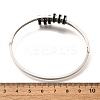 304 Stainless Steel Hinged Enamel Bangles for Women BJEW-F474-39P-5