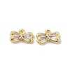 Brass with Glass Rhinestone Charms LS-KK-B079-09G-1