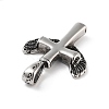 Retro 304 Stainless Steel Big Pendants STAS-I205-22AS-A-2