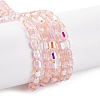 Electroplate Glass Beads Strands EGLA-D031-01Y-2