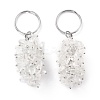Natural Quartz Crystal Keychain KEYC-C050-01F-RS-1