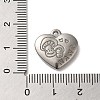 Non-Tarnish 304 Stainless Steel Pendants STAS-R223-02G-3
