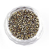Plated Glass Seed Beads X-SEED-S016-05-2
