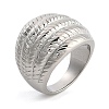 304 Stainless Steel Wide Finger Ring for Unisex RJEW-Z076-02P-02-5