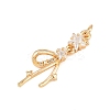 Brass Micro Pave Cubic Zirconia Pendants KK-K407-50G-2