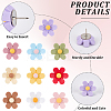 30Pcs Flower Resin Push Pin FIND-CN0001-80-5