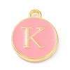 Golden Plated Alloy Enamel Charms ENAM-Q437-14K-1