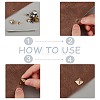 Brass with Iron Flat Square Rivets FIND-WR0011-68-6