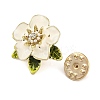 Alloy Crystal Rhinestone & Plastic Pearl Flower Brooch for Women LS-JEWB-M045-02LG-3