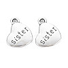 Tibetan Style Alloy Family Charms LS-X-TIBEP-5429-AS-LF-2