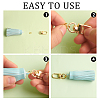   DIY Curb Chain Bracelet Keychain Making Kit DIY-PH0009-41-5