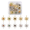 20Pcs 10 Styles Rack Plating Alloy Cat Eye Pendants FIND-TA0002-39-1