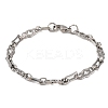 Tarnish Resistant 201 Stainless Steel Link Chain Bracelets BJEW-B078-93P-1