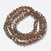 Electroplate Glass Beads Strands EGLA-A034-T6mm-J17-2