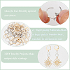 80Pcs 2 Color 304 Stainless Steel Leverback Earring Findings STAS-SP0001-17-6