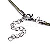 Waxed Cotton Cord Necklace Making MAK-S034-020-4