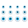 12Pcs 3 Style Natural White Shell Mother of Pearl Shell Beads SSHEL-FH0001-15-1