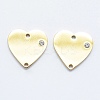 316 Surgical Stainless Steel Micro Pave Cubic Zirconia Links connectors STAS-K178-15G-1