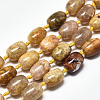 Natural Yellow Agate Beads Strands G-S370-078-1