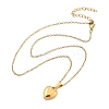 304 Stainless Steel Heart Pendant Necklaces for Women NJEW-S439-03A-G-4