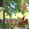1 Set Plant Acrylic Leaf Window Hanging Decorations AJEW-GF0009-95-5