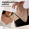 8Pcs 8 Styles Brass & Alloy Hollow Cage Pendants KK-SC0004-30-5
