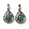 Natural Green Aventurine Pendants G-Q158-05P-22-1
