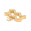 316 Stainless Steel Micro Pave Cubic Zirconia Pendants STAS-K284-01J-G-2