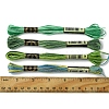 12 Skeins 6 Colors 6-Ply Polyester Embroidery Floss OCOR-FS0001-01B-04-5