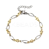 304 Stainless Steel Link Bracelets BJEW-A044-03B-GP-4