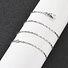 Brass Link Chain Necklaces for Women NJEW-D302-17P-1