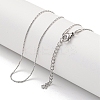 Non-Tarnish 304 Stainless Steel Boston Link Chain Necklaces LS-NJEW-R266-06P-2