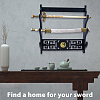 MDF Boards Sword Katana Holder Stands ODIS-WH0099-184B-5