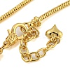 Rack Plating Brass Round Snake Chain Necklaces NJEW-Q345-01G-2