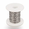 Tarnish Resistant 304 Stainless Steel Paperclip Chains CHS-F010-01B-P-3
