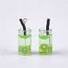 Glass Bottle Pendants CRES-N017-06F-2
